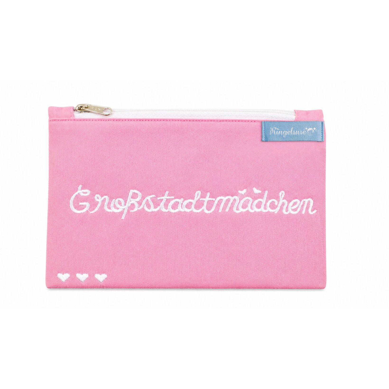 Kosmetikbeutel „Großstadtmädchen“ rosa