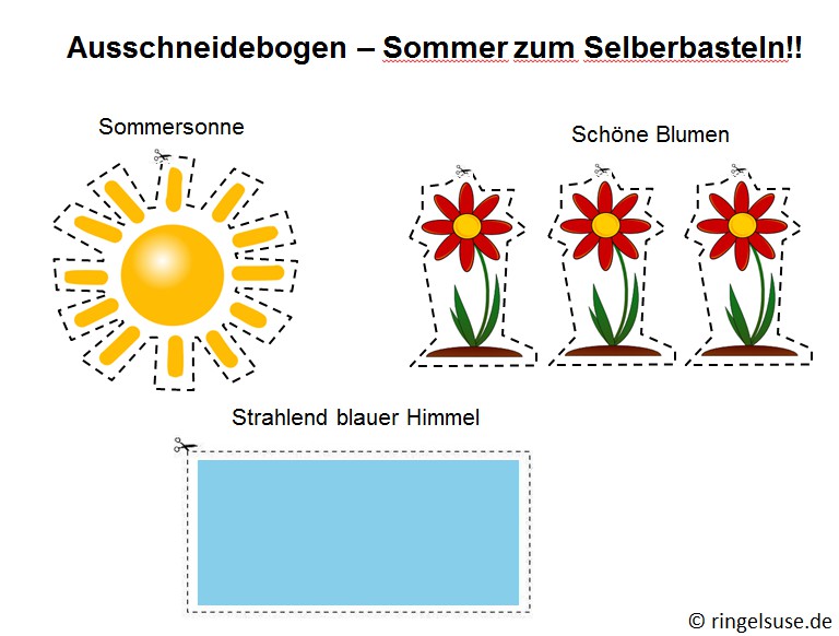 Sommer zum Selbstbasteln mit der Ringelsuse